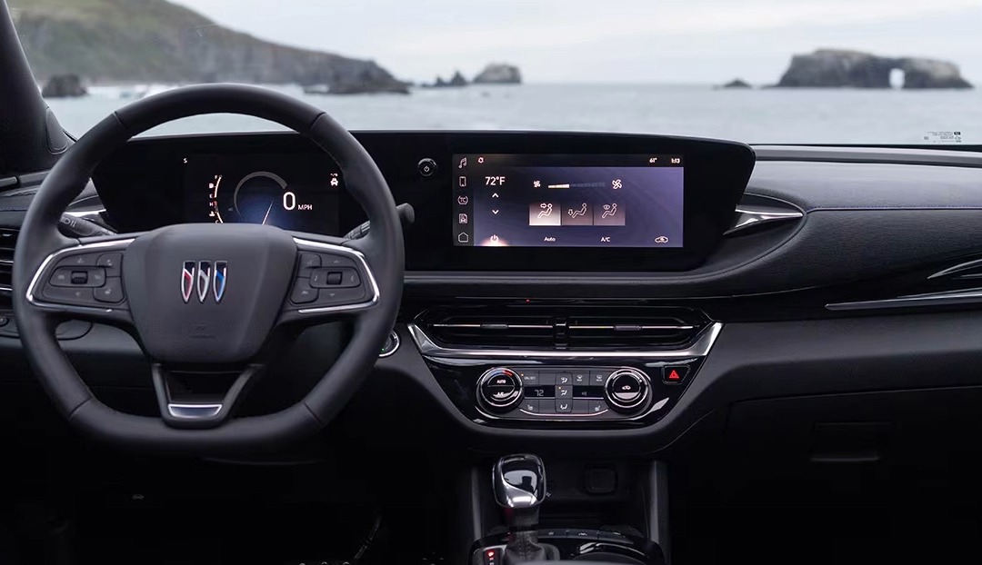 2025 Buick Envista interior dashboard and steering wheel