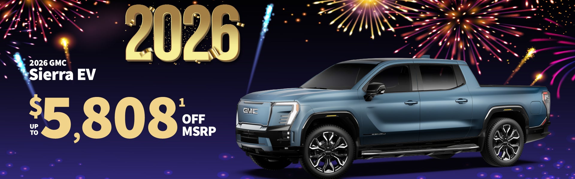 2026 GMC Sierra EV - up to $5808 off MSRP