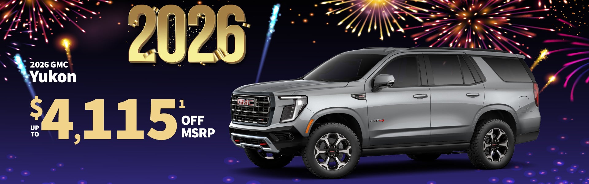 2026 GMC Yukon - up to $4115 off MSRP