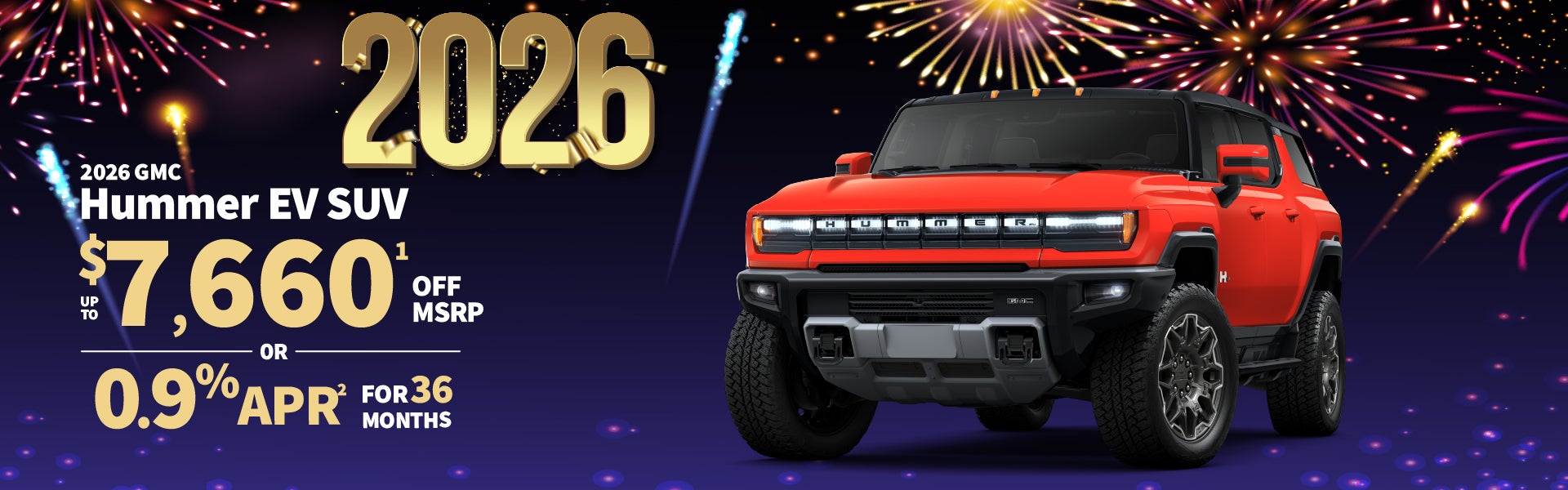 2026 GMC HUMMER EV SUV up to $7660 off or - 0.9% APR