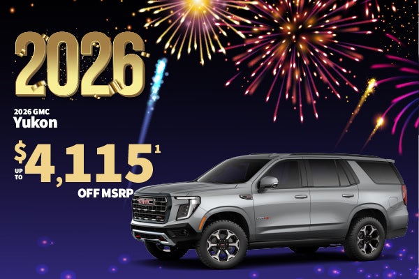2026 GMC Yukon - up to $4115 off MSRP