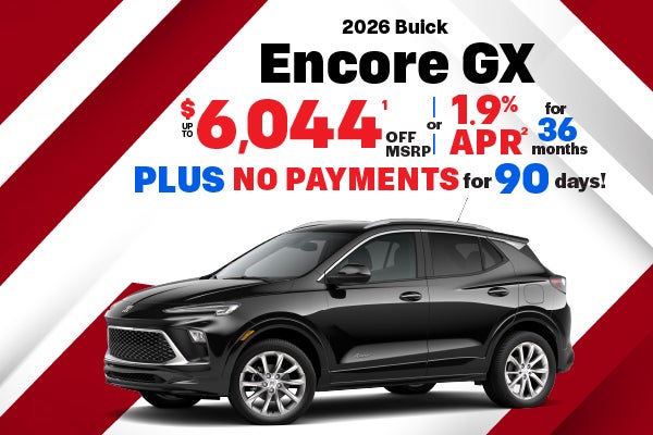 2026 Buick Encore GX - up to $6044 off MSRP or 1.9% APR