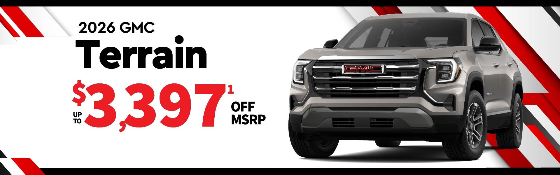 2026 GMC Terrain - up to $3397 off MSRP