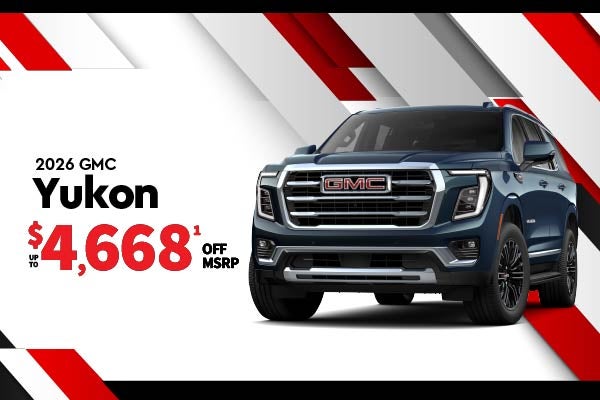 2026 GMC Yukon - up to $4668 off MSRP