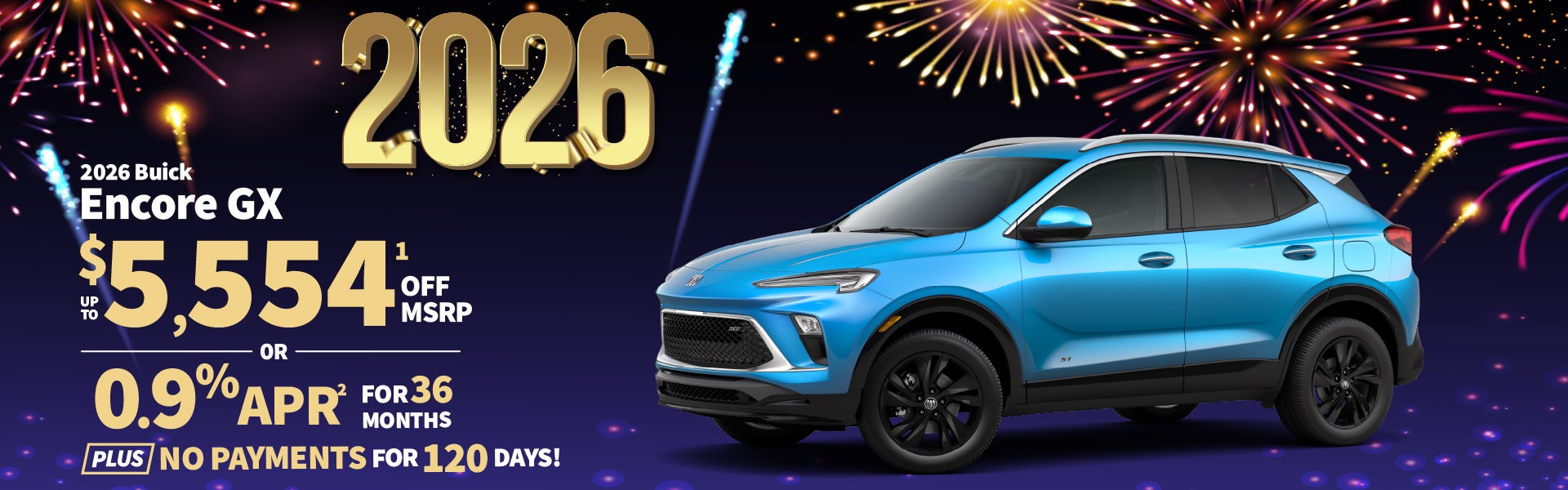 2026 Buick Encore GX - up to $5554 off MSRP or 0.9% APR