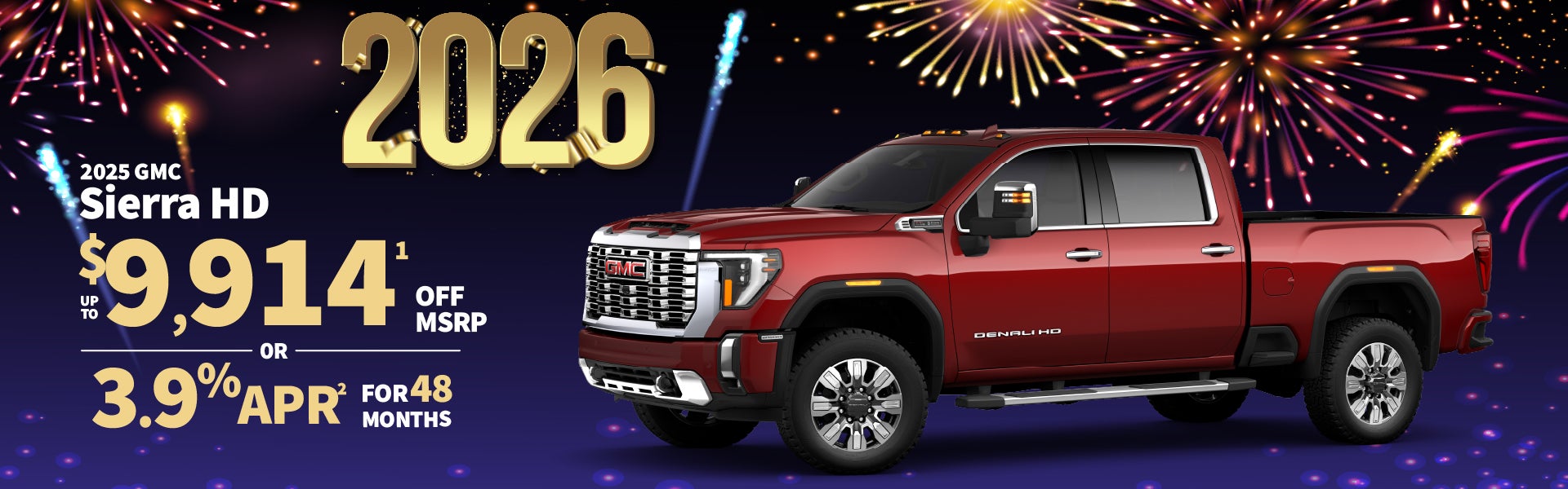 2025 GMC Sierra HD - up to $9,914 off MSRP or 3.9% APR