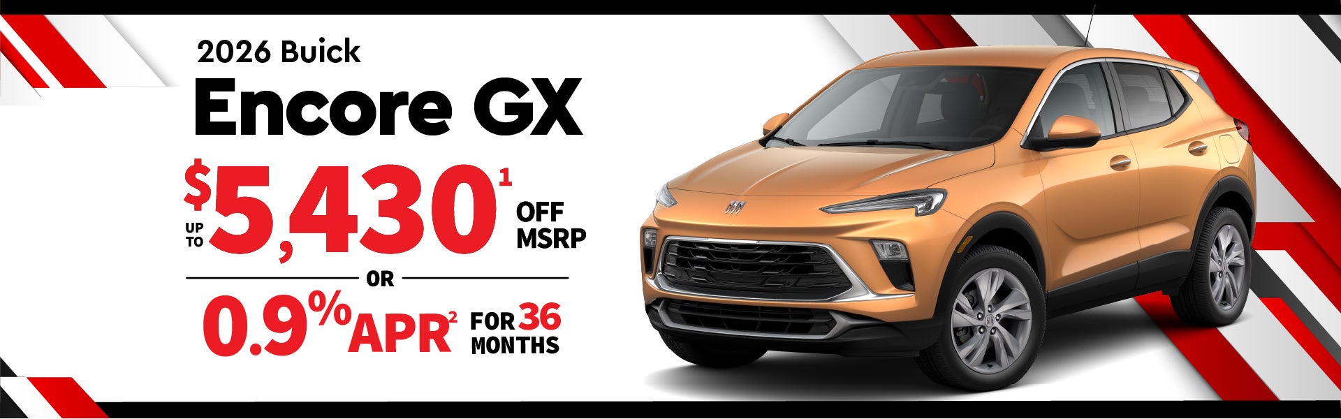 2026 Buick Encore GX - up to $5430 off MSRP or 0.9% APR