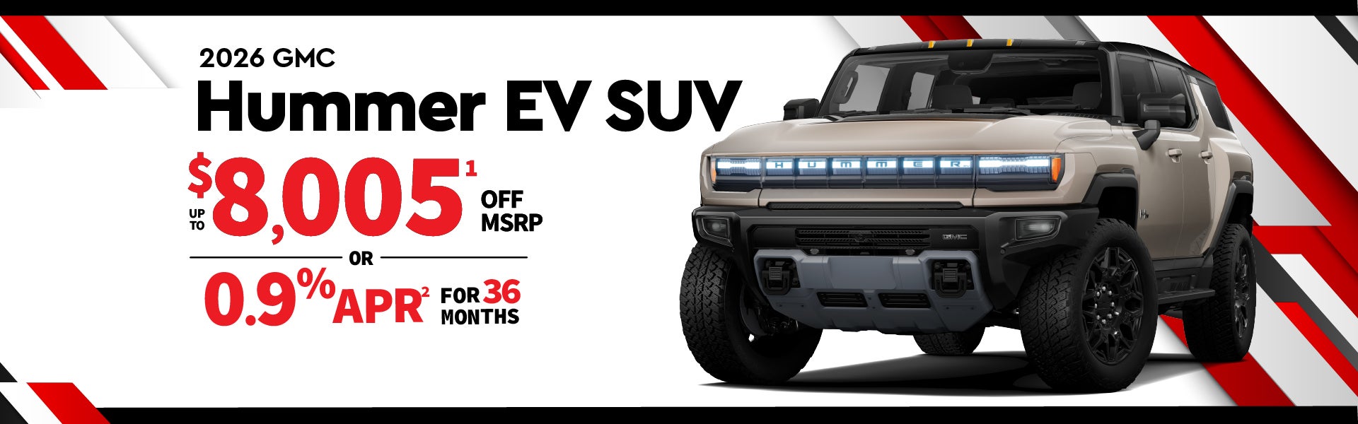 2026 GMC HUMMER EV SUV up to $8005 off or - 0.9% APR