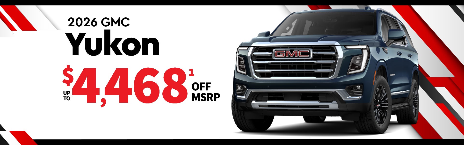2026 GMC Yukon - up to $4468 off MSRP