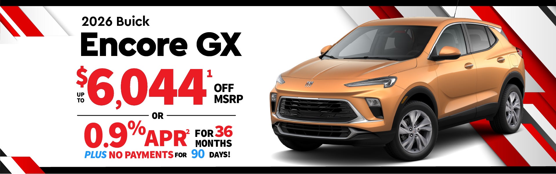 2026 Buick Encore GX - up to $6044 off MSRP or 0.9% APR