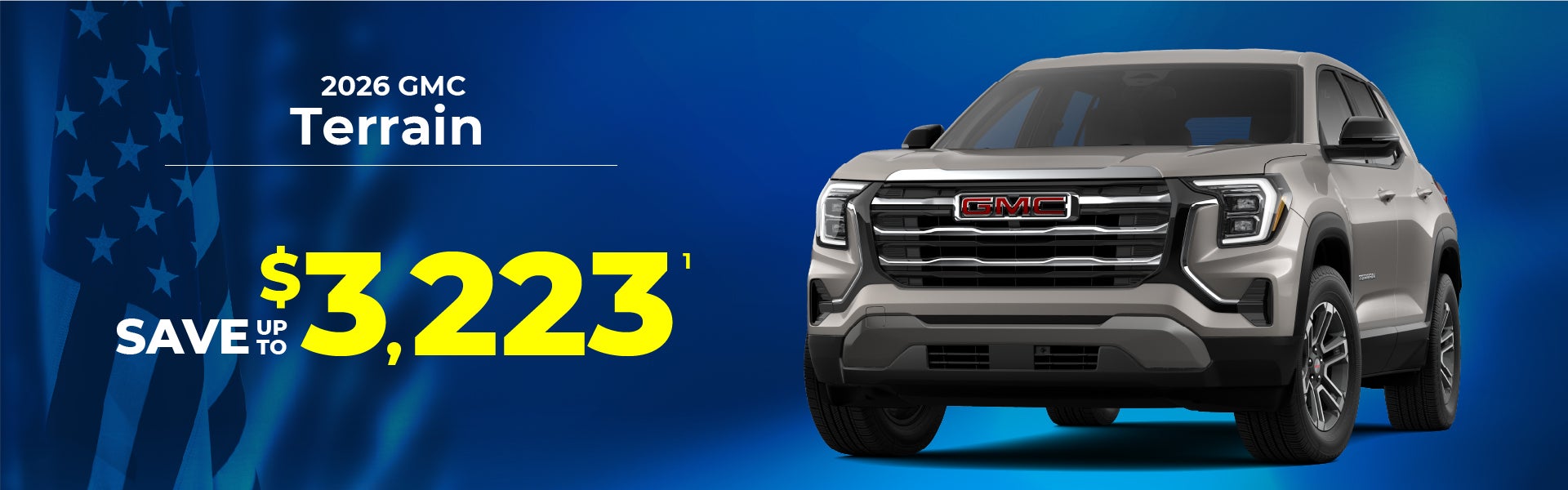 2026 GMC Terrain - up to $3223 off MSRP