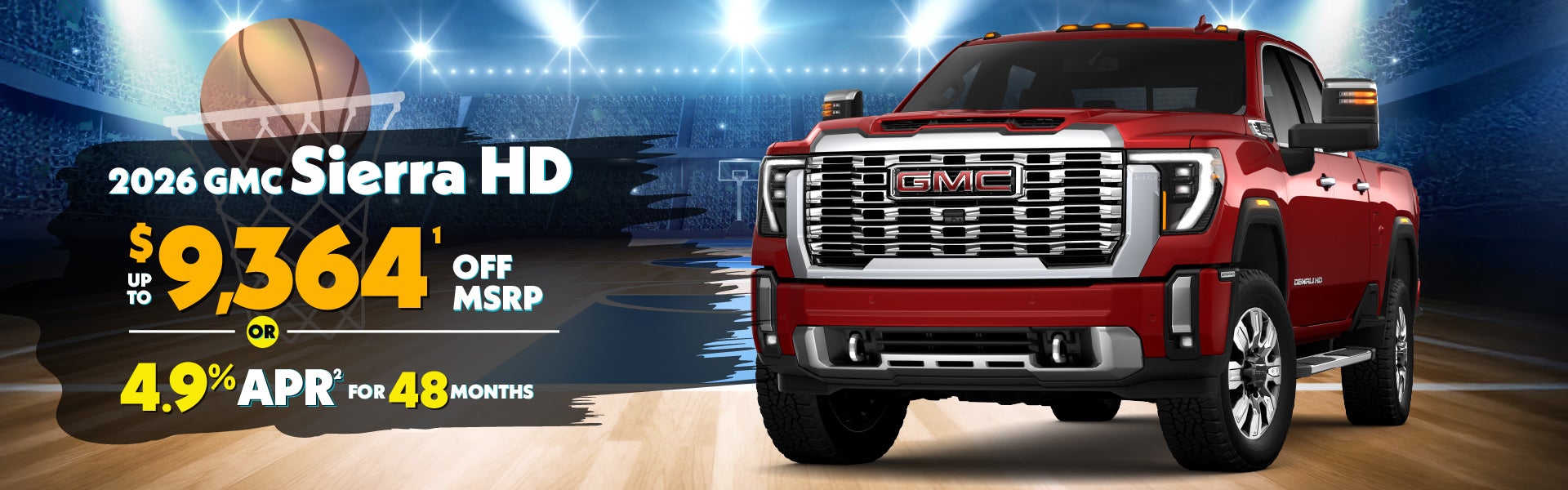 2026 GMC Sierra HD - up to $9364 off MSRP or 3.9% APR