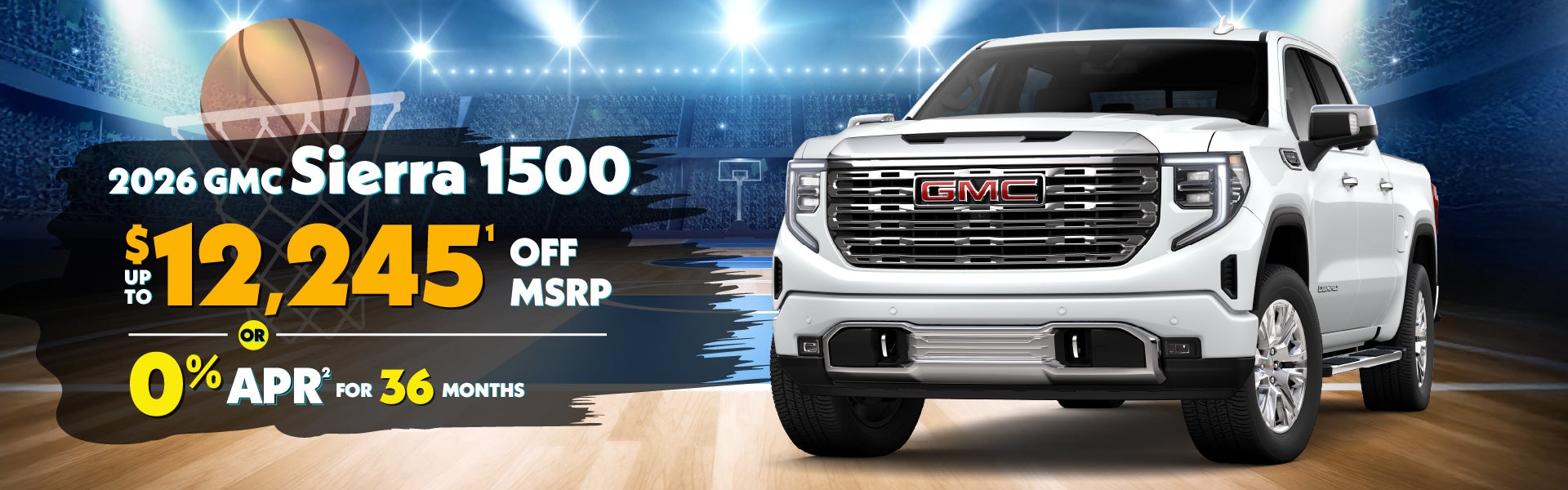 2026 GMC Sierra 1500 - up to $12,245 off MSRP or 0% APR