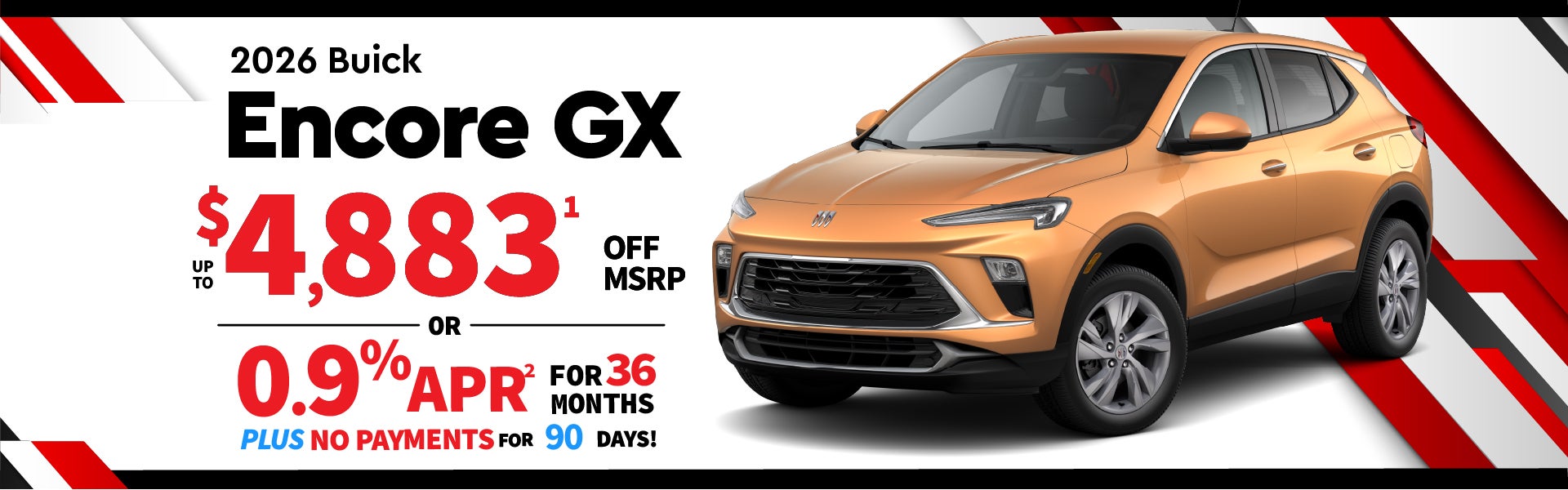 2026 Buick Encore GX - up to $4883 off MSRP or 0.9% APR