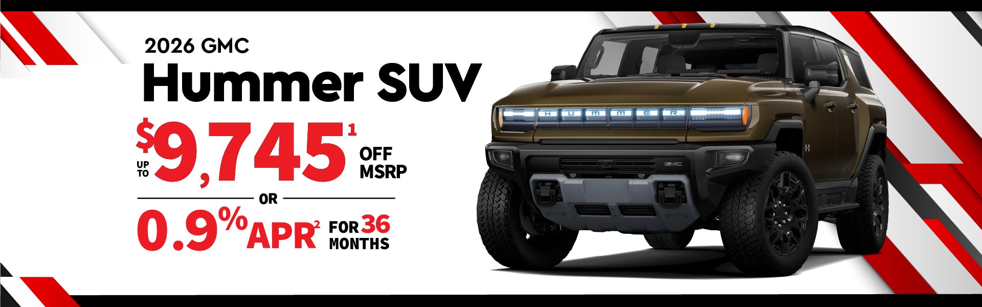 2026 GMC HUMMER EV SUV up to $9745 off or - 0.9% APR