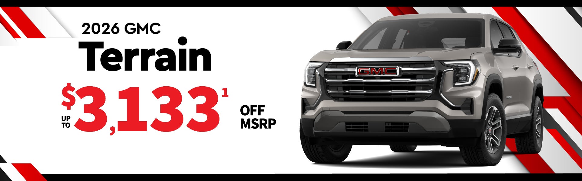 2026 GMC Terrain - up to $3133 off MSRP
