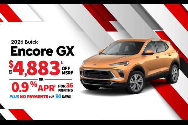 2026 Buick Encore GX - up to $4883 off MSRP or 0.9% APR