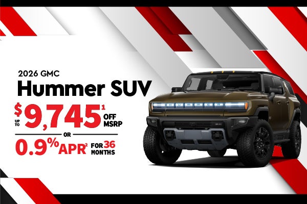 2026 GMC HUMMER EV SUV up to $9745 off or - 0.9% APR