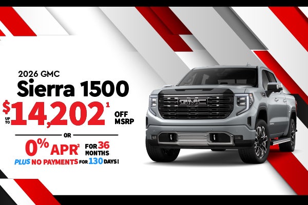 2026 GMC Sierra 1500 - up to $14,202 off MSRP or 0% APR