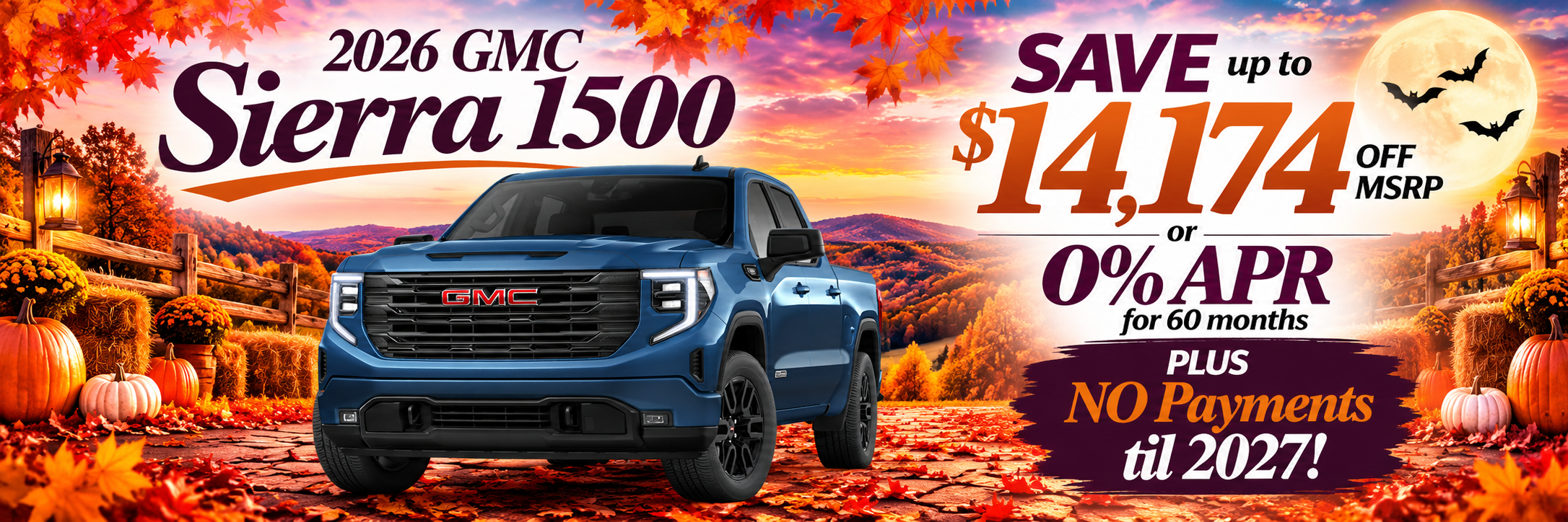 2026 GMC Sierra 1500 - up to $14,174 off MSRP or 0% APR
