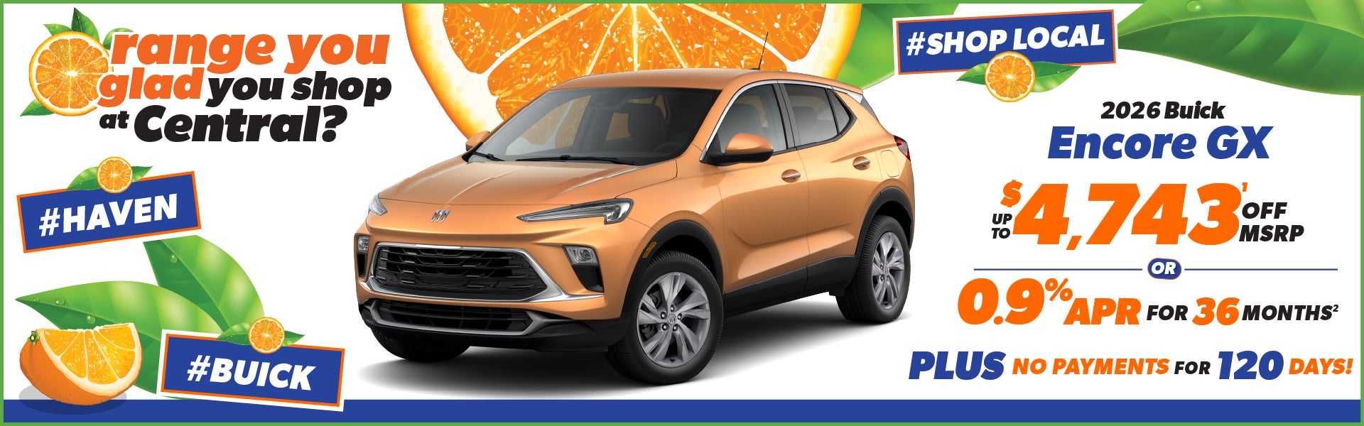 2026 Buick Encore GX - up to $4743 off MSRP or 0.9% APR