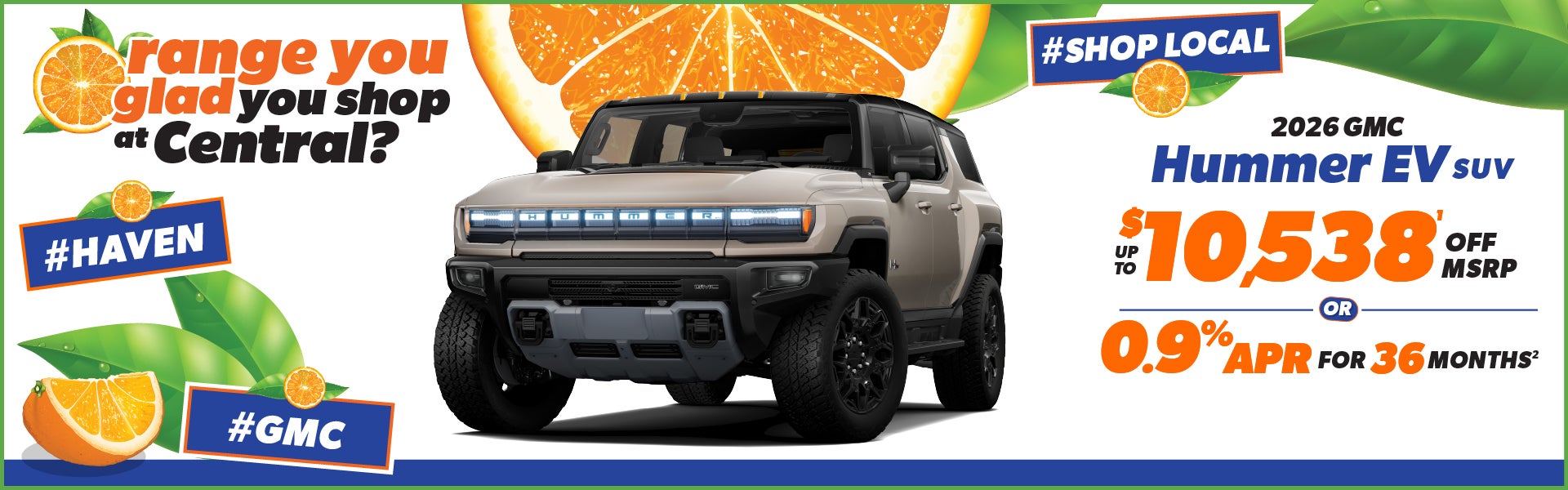 2026 GMC HUMMER EV SUV up to $10,538 off or - 0.9% APR