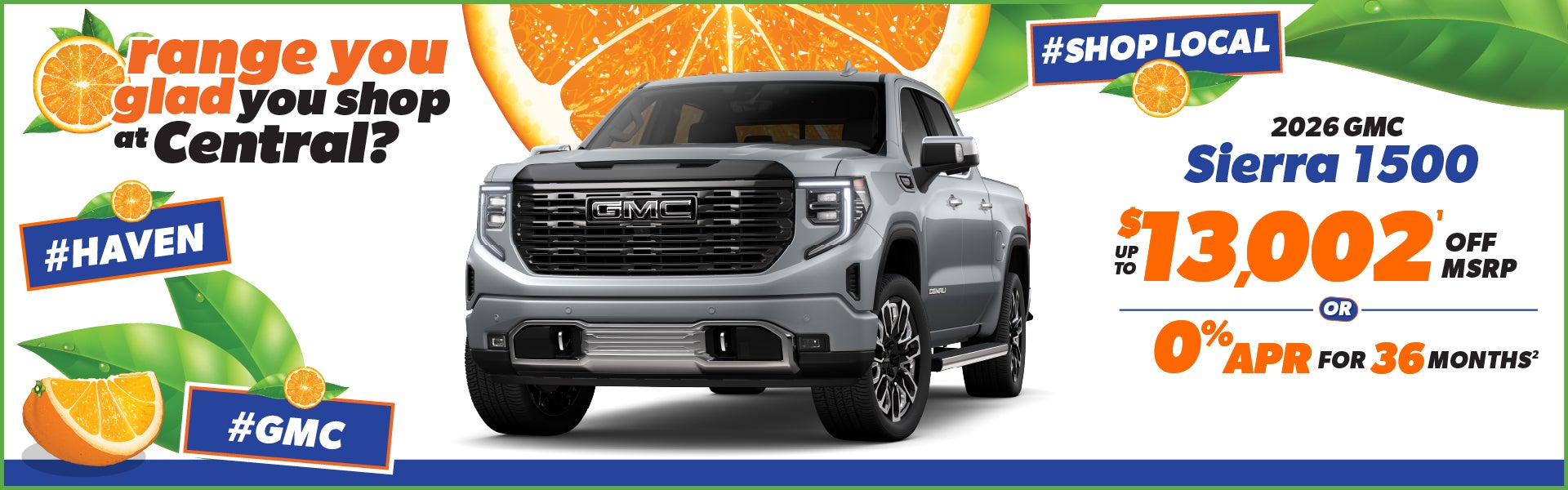 2026 GMC Sierra 1500 - up to $13,002 off MSRP or 0% APR