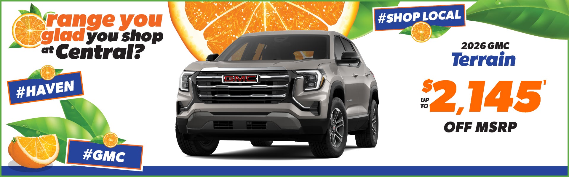 2026 GMC Terrain - up to $2145 off MSRP