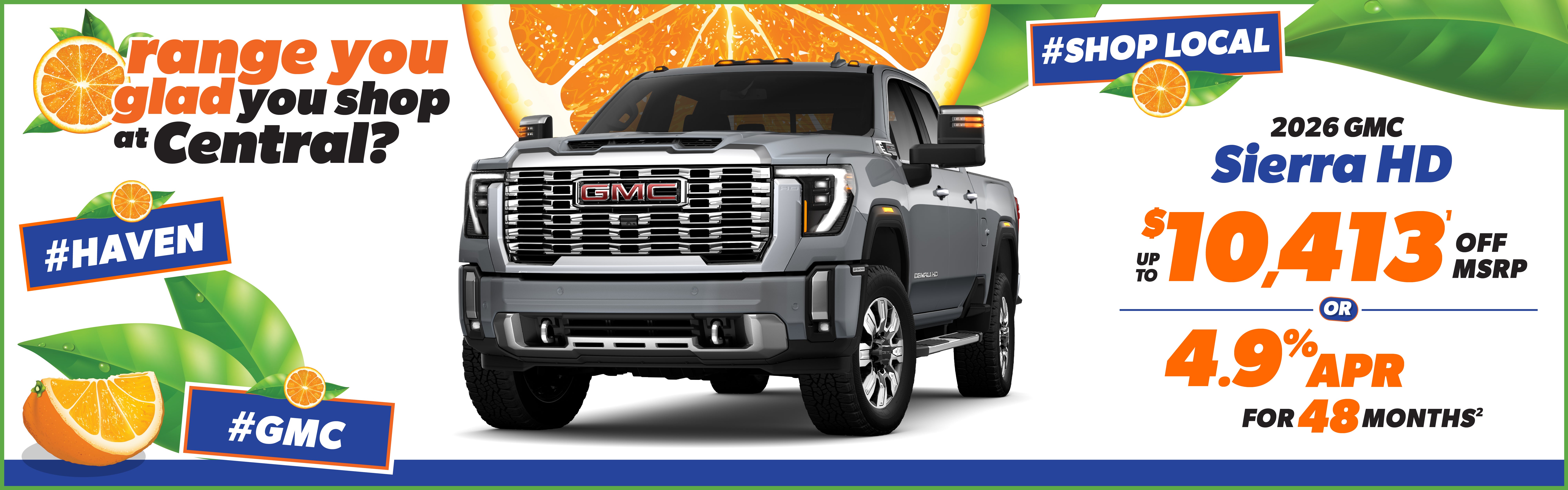 2026 GMC Sierra HD - up to $10,413 off MSRP or 4.9% APR